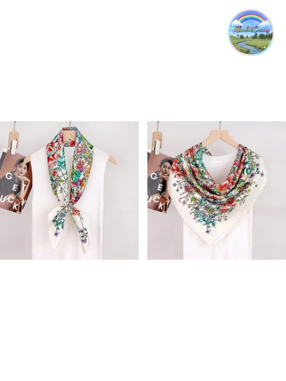 100% Mulberry Silk Square Scarf, 35